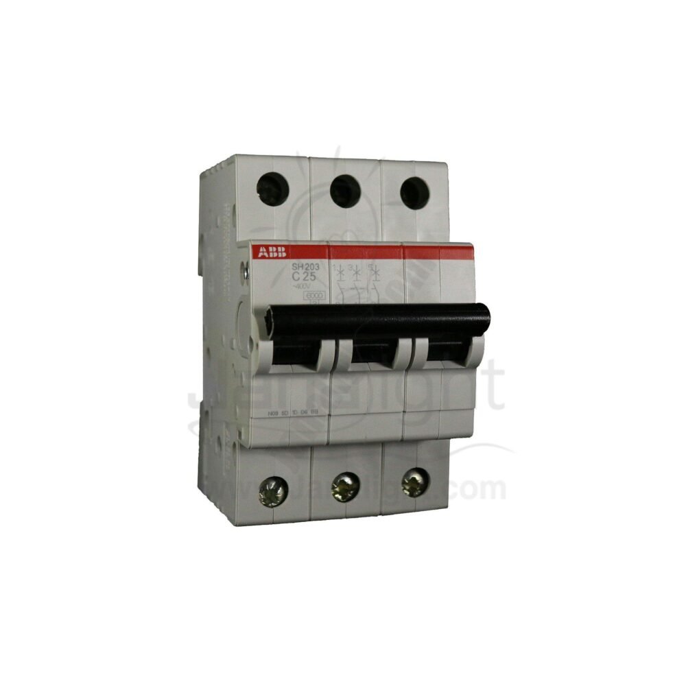 مفتاح 25 امبير ثلاثي 6 كيلو SH203 C25 ABB ABB Circuit breaker 3p 25amp 6k SH203